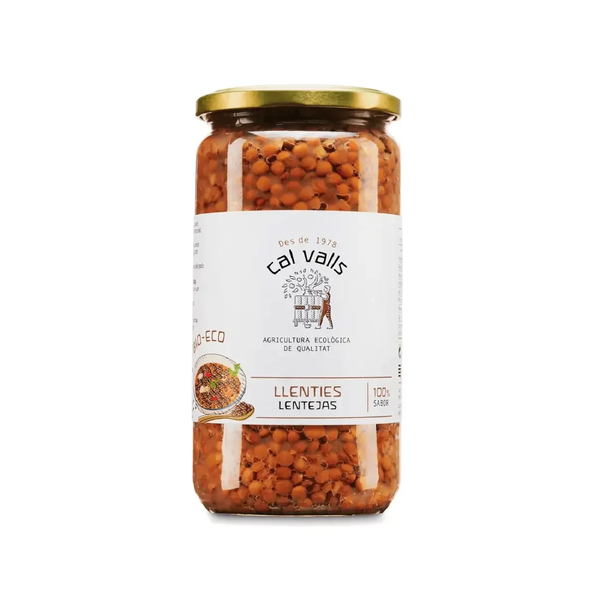 Lenteja Cocida Eco 700g - Borboletamarket