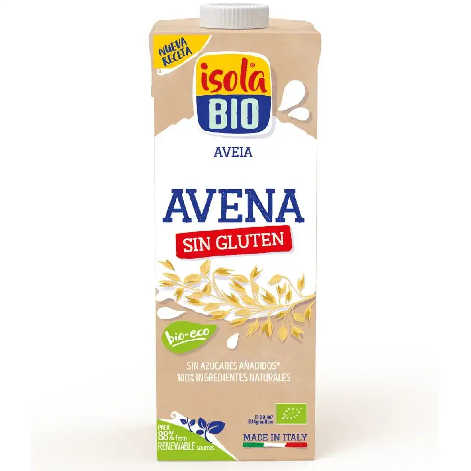 Bebida de Avena Vegetal Sin Gluten Bio 1L - Borboletamarket