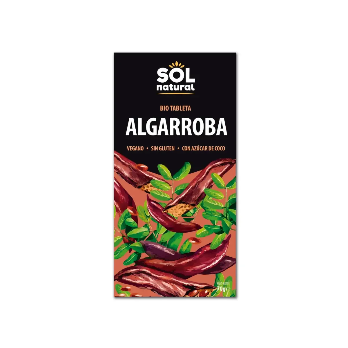 Tableta Algarroba Bio 70g - Borboletamarket