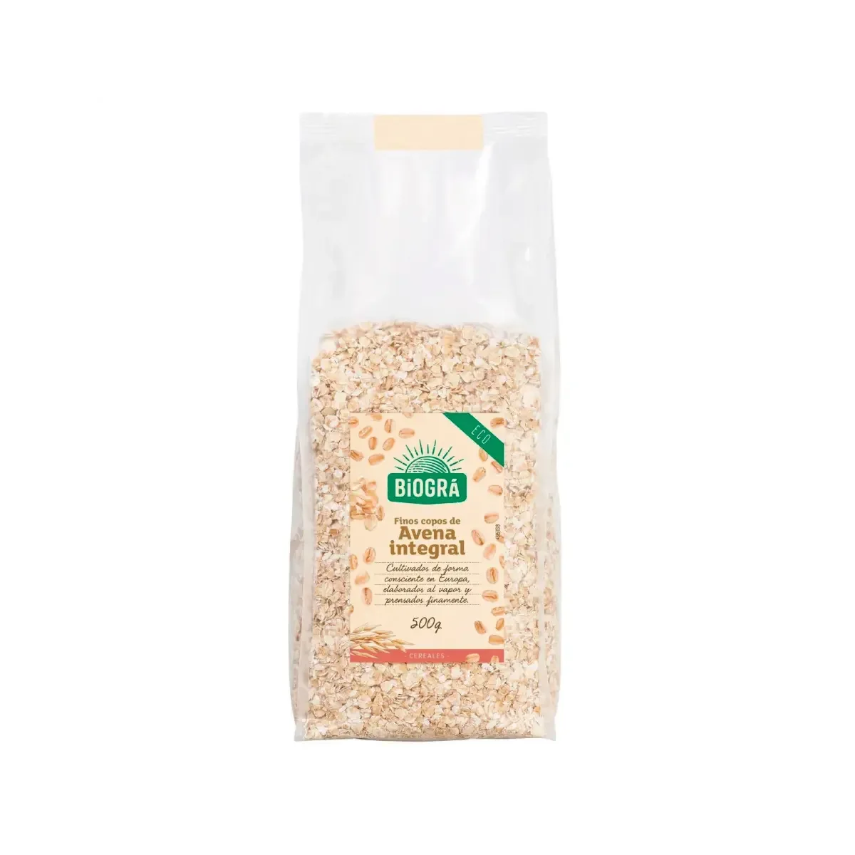 Copos de Avena Integral Finos 500gr - Borboletamarket