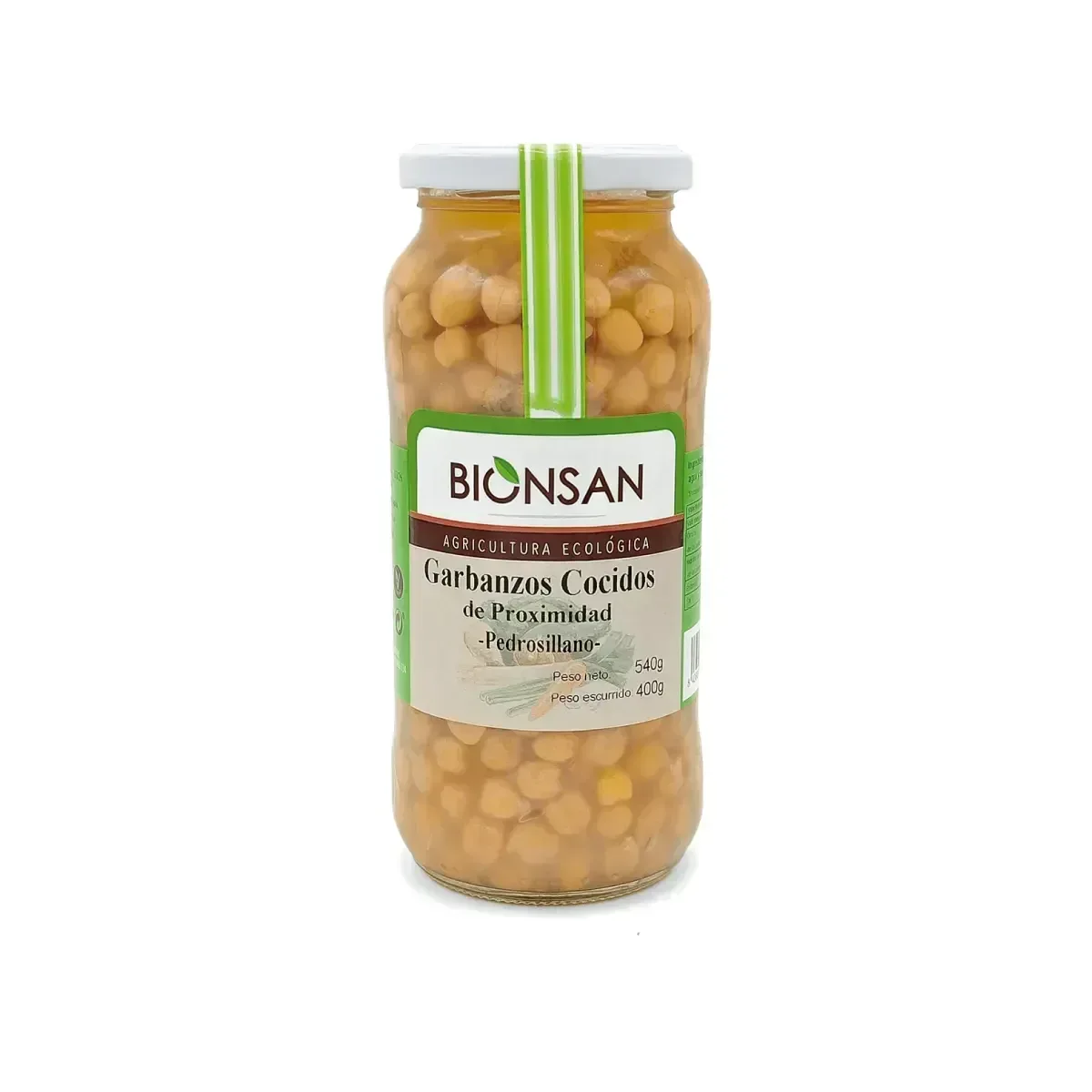 Garbanzos Pedrosillanos Cocidos Ecológicos 400g - Borboletamarket