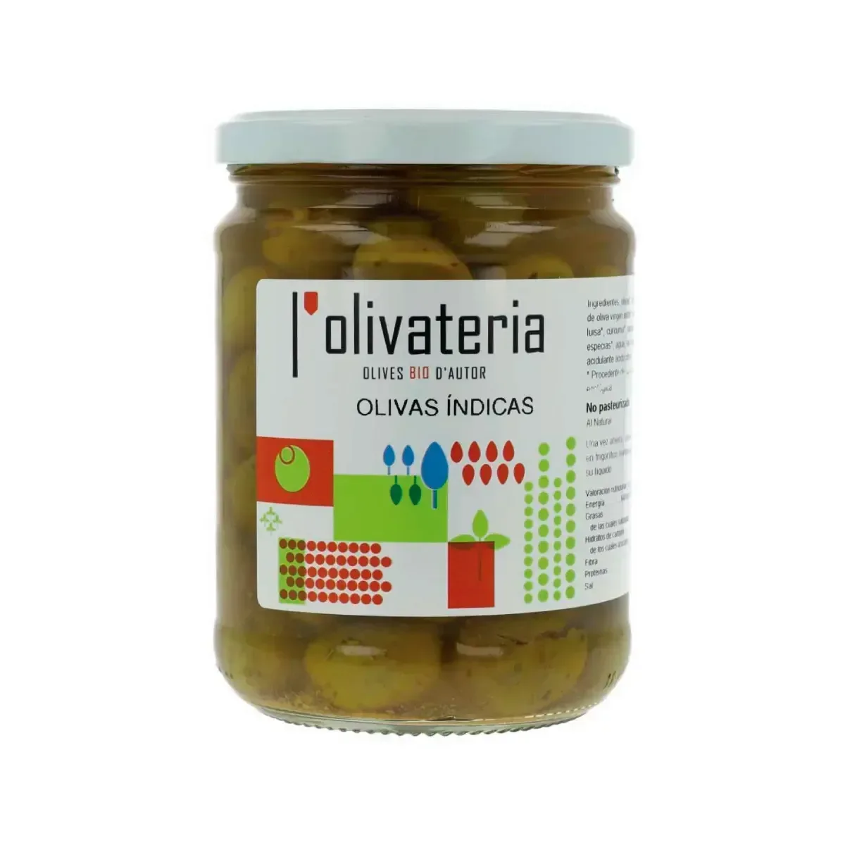 Aceitunas ecológicas Índicas 225g - Borboletamarket