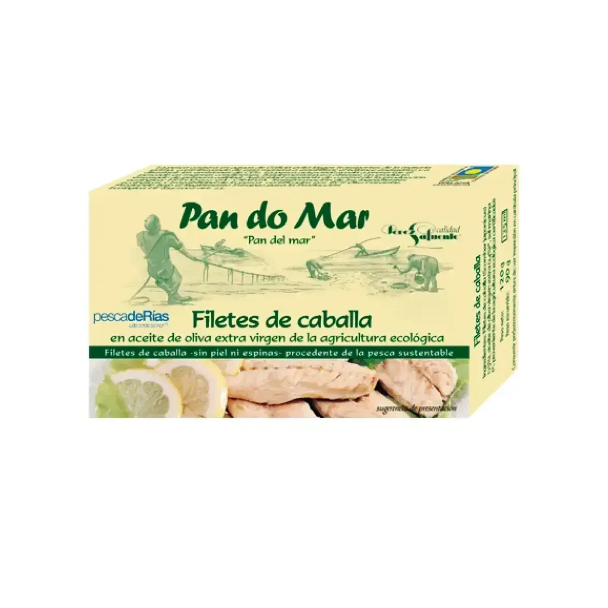 Caballa en Aceite de Oliva Ecológico (Filetes) 125ml - Borboletamarket