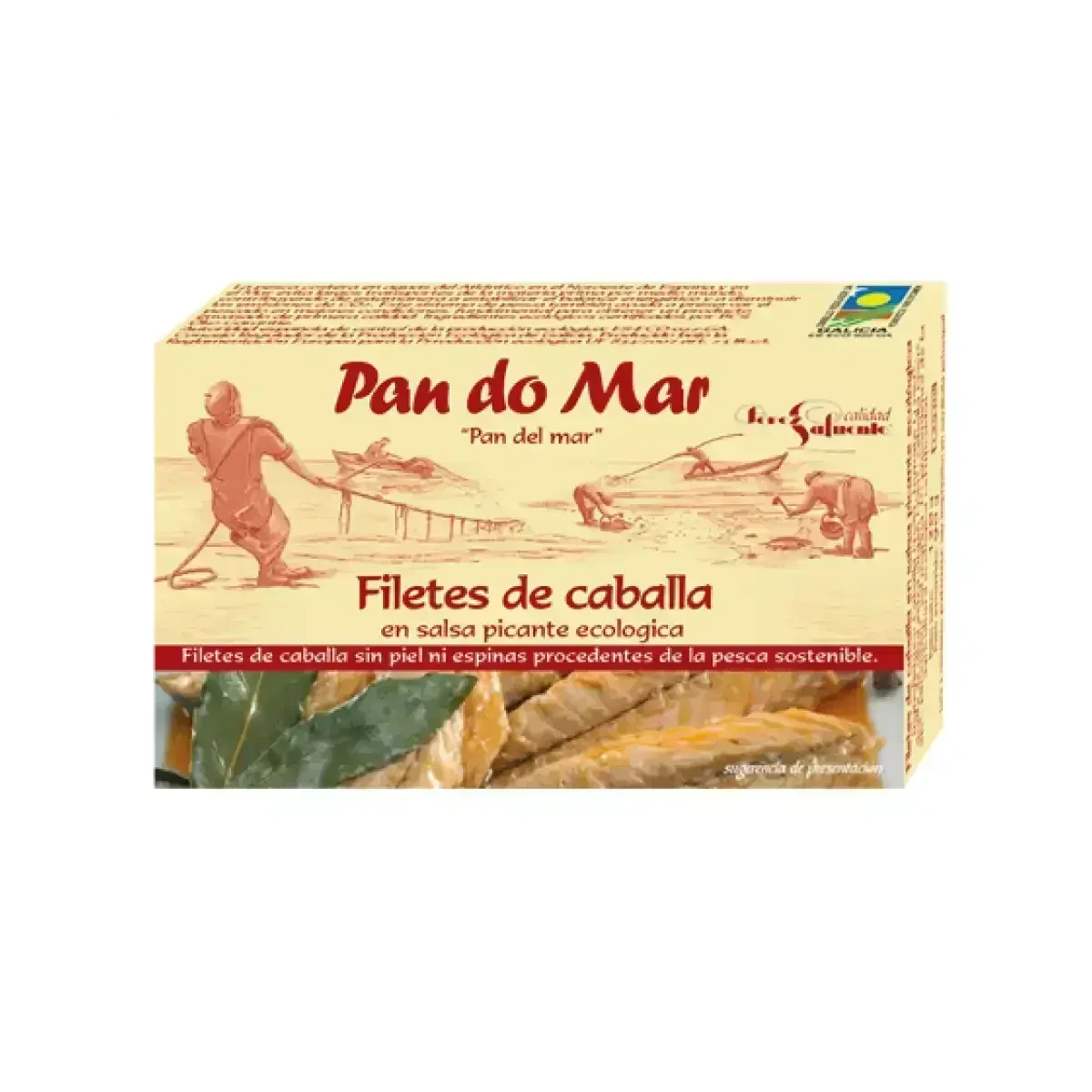 Caballa en Salsa Picante Ecológica 125ml (Filetes) - Borboletamarket