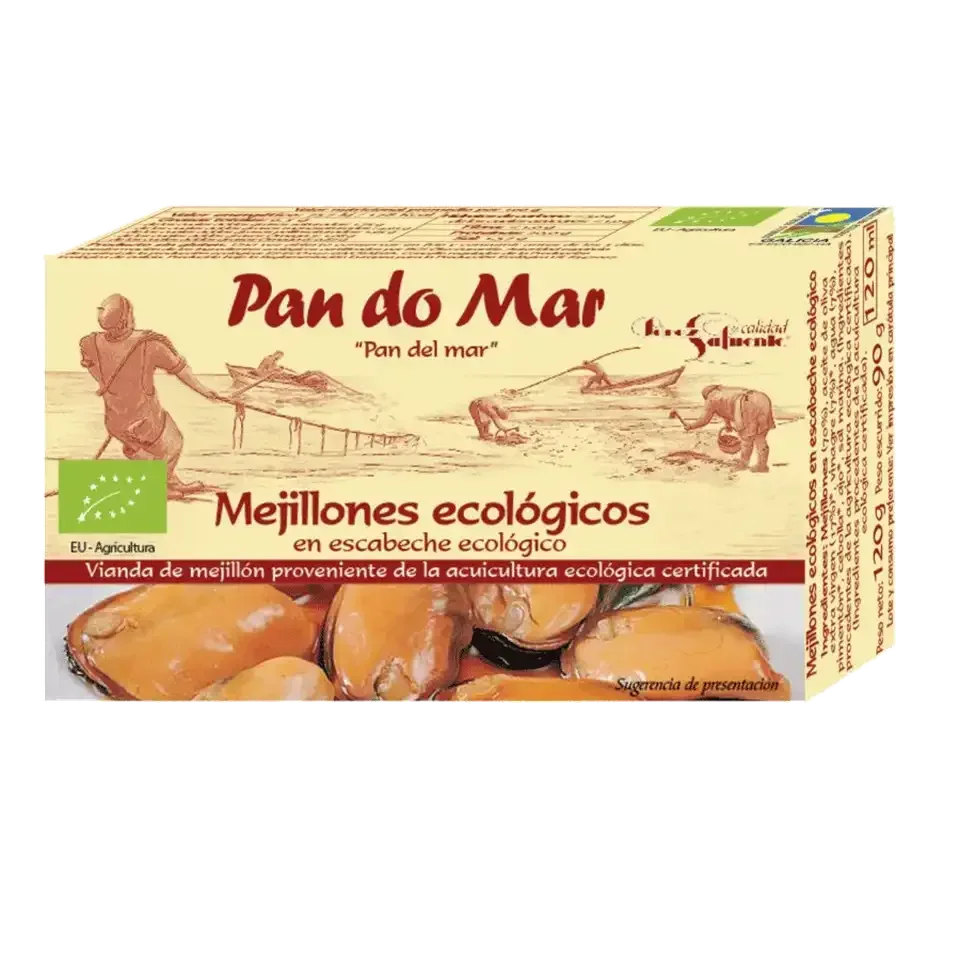 Mejillones en Escabeche Ecológicos (20/25 Ud) - Borboletamarket