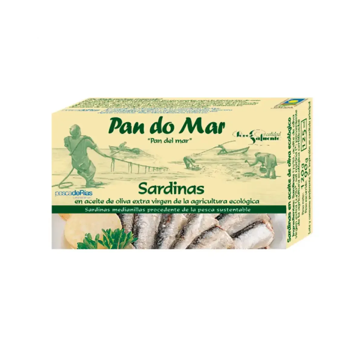 Sardinas en Aceite de Oliva Ecológico 125ml - Borboletamarket