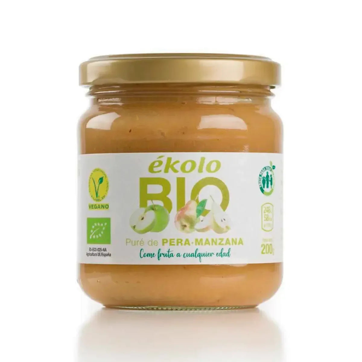 Elaborado Puré de Pera y Manzana Ecológico 700g - Borboletamarket
