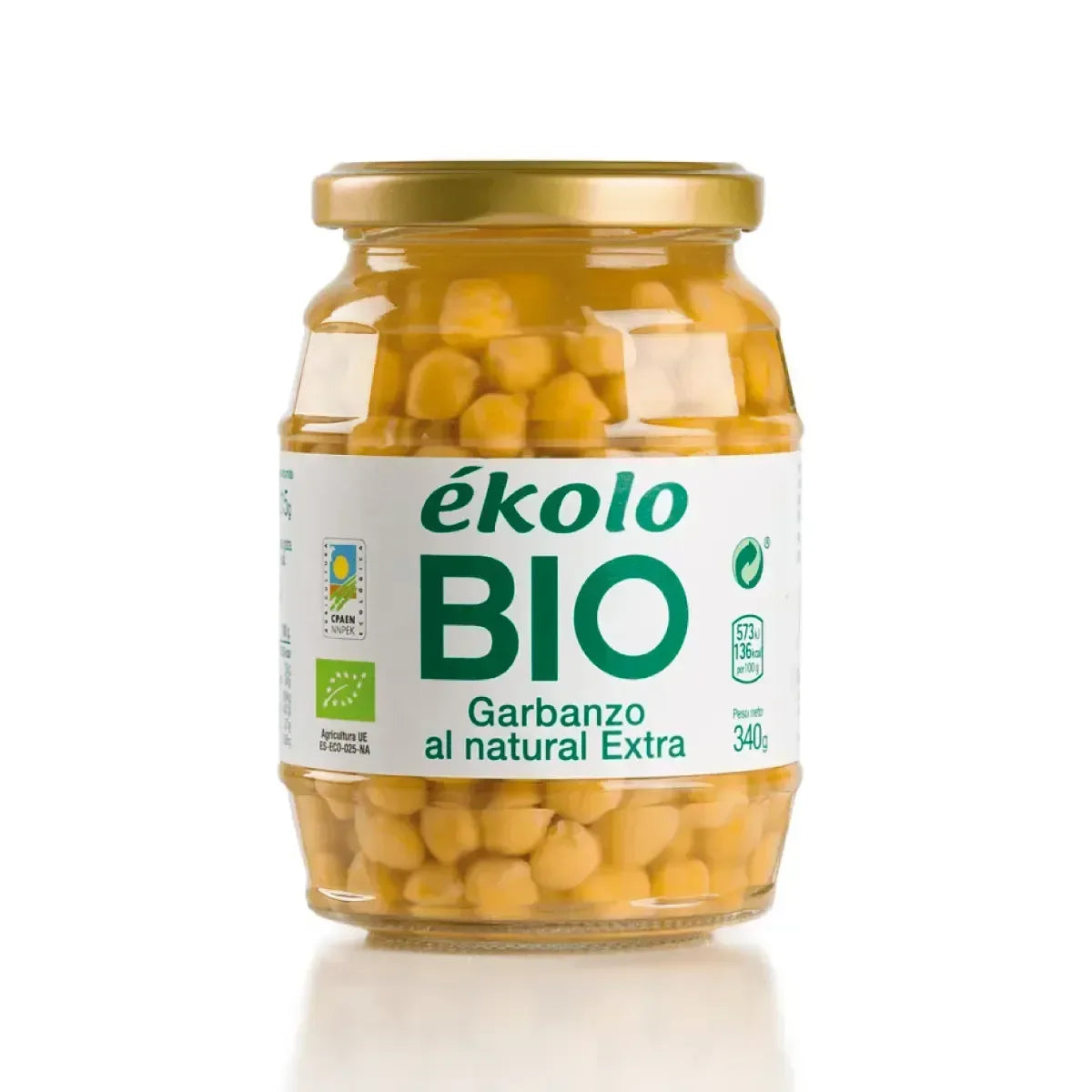 Garbanzo: legumbre Al Natural Extra Ecológico 340g - Borboletamarket