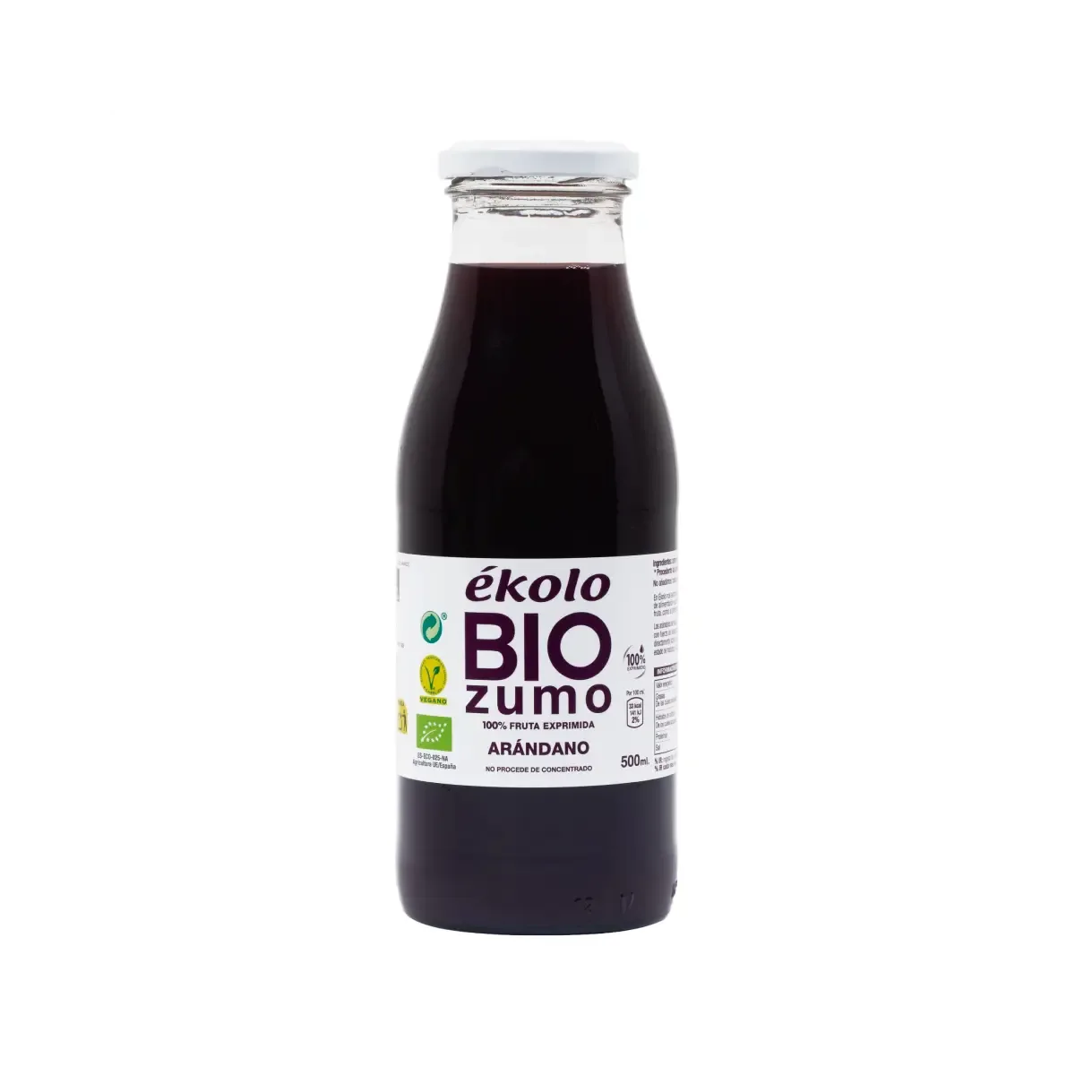 Zumo de Arándano Ecológico 500ml - Borboletamarket
