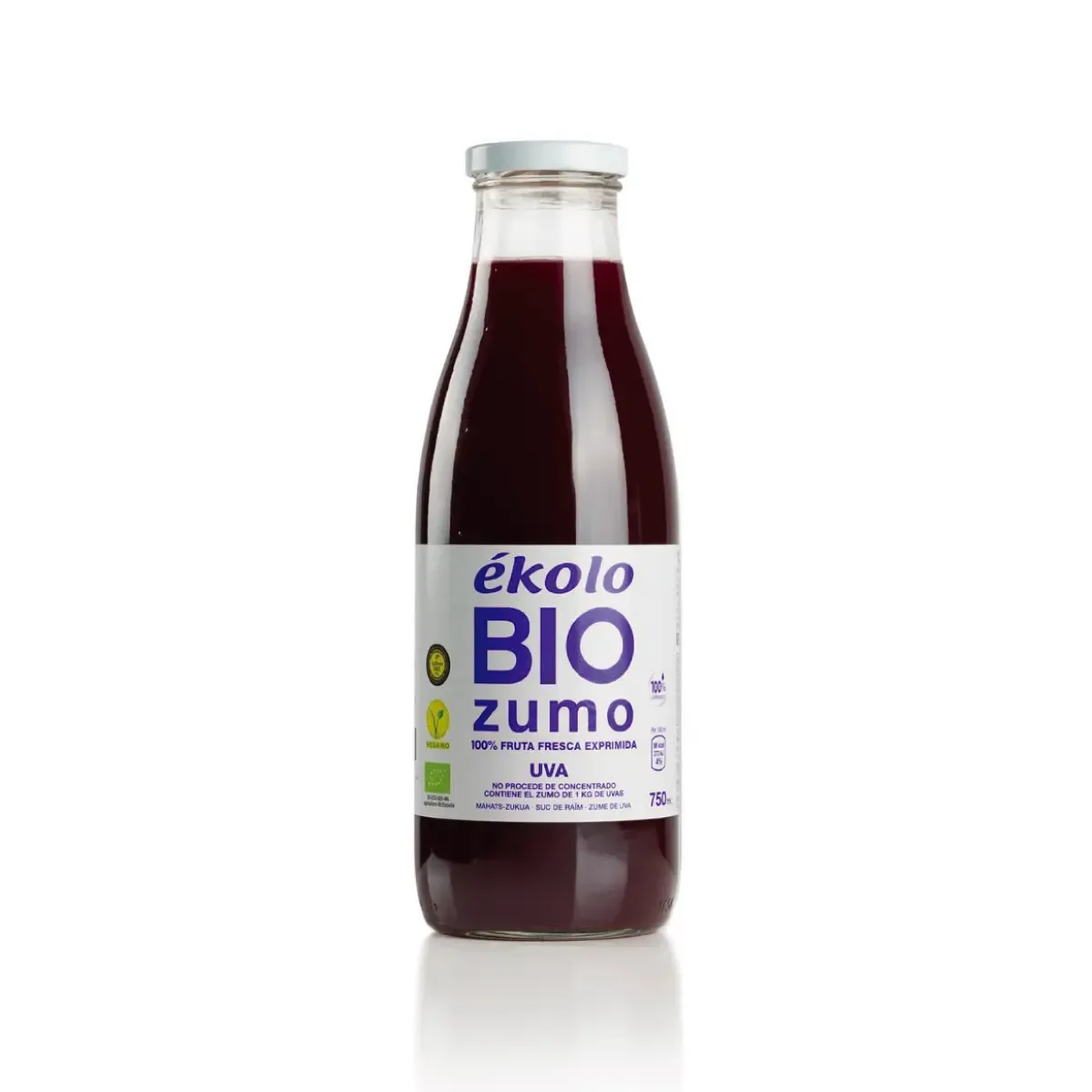Zumo de Uva Ecológico 750ml - Borboletamarket