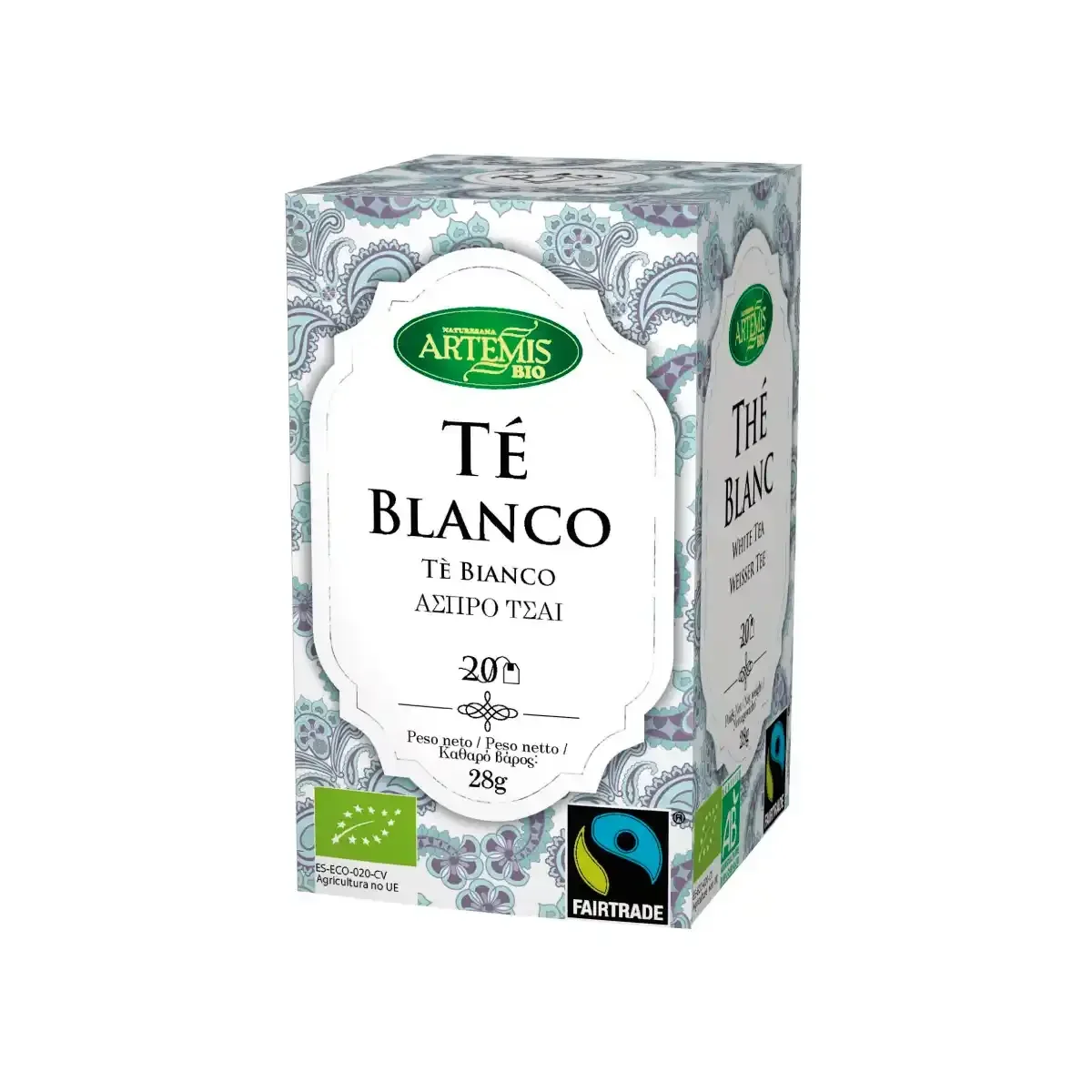 Caja Infusión Té Blanco Fair Trade -eco- 28g - Borboletamarket