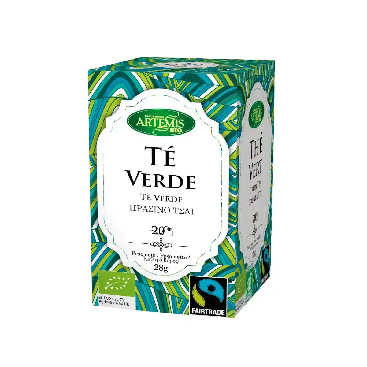 Caja Infusión Té Verde Fair Trade -eco- 28g - Borboletamarket
