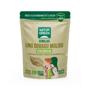Lino Dorado Molido Bio 150g - Borboletamarket