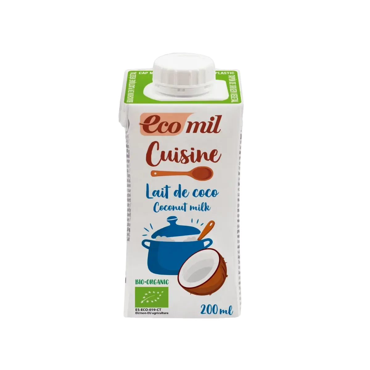 Crema de Coco para Cocinar Bio 200 Ml - Borboletamarket
