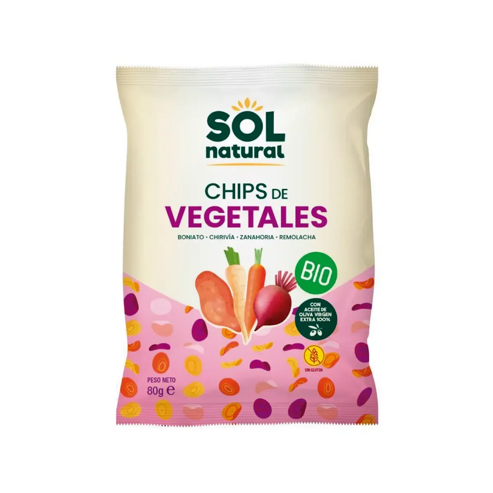 Chips de Vegetales 80g Bio - Borboletamarket