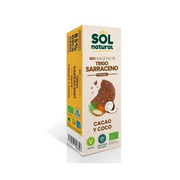 Galletas de Trigo Sarraceno Cacao-coco Bio Agave 175g - Borboletamarket