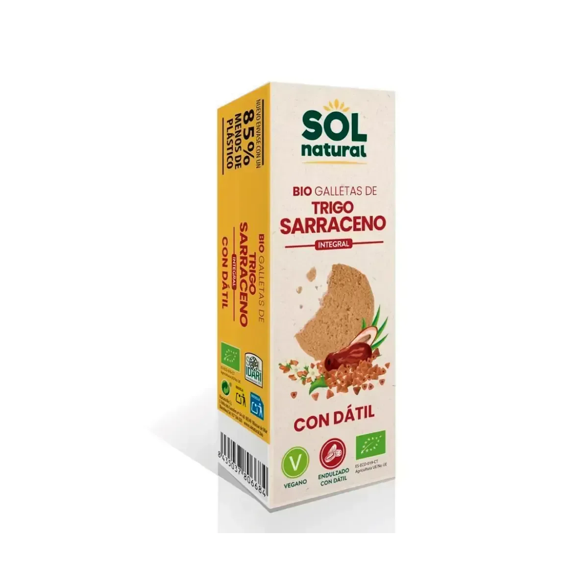 Galletas con pasta de dátil y sarraceno - Borboletamarket
