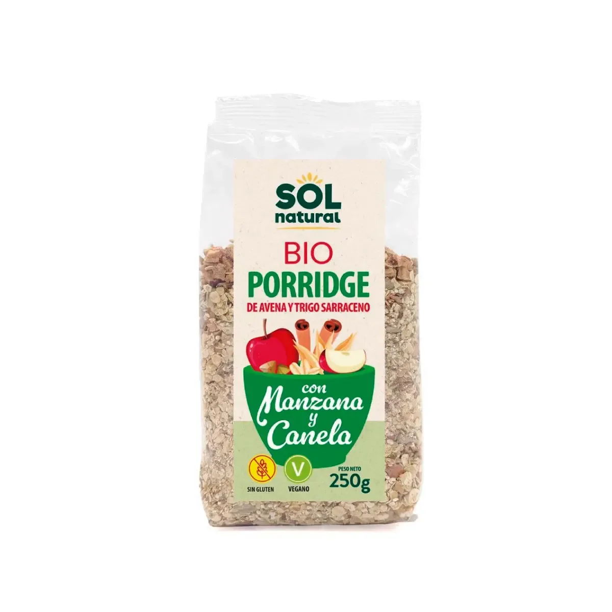 Porridge de Manzana y Canela Bio - Borboletamarket