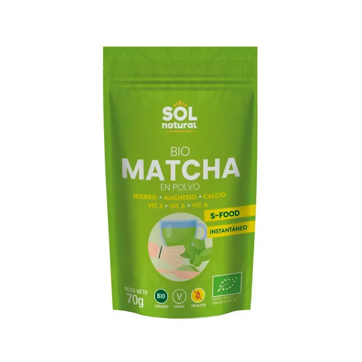 Té Matcha en Polvo Bio 70g - Borboletamarket