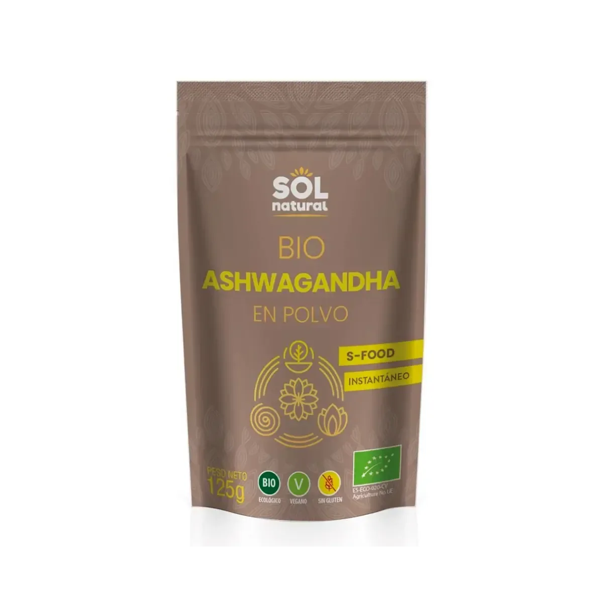 Ashwagandha en Polvo 125g Bio - Borboletamarket