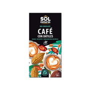 Tableta Chocolate con Café y Dátiles Bio 70g - Borboletamarket