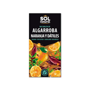 Tableta Algarroba con Naranja y Dátiles 70g Bio - Borboletamarket