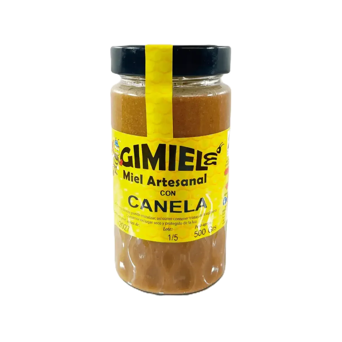 Miel con Canela 500g - Borboletamarket