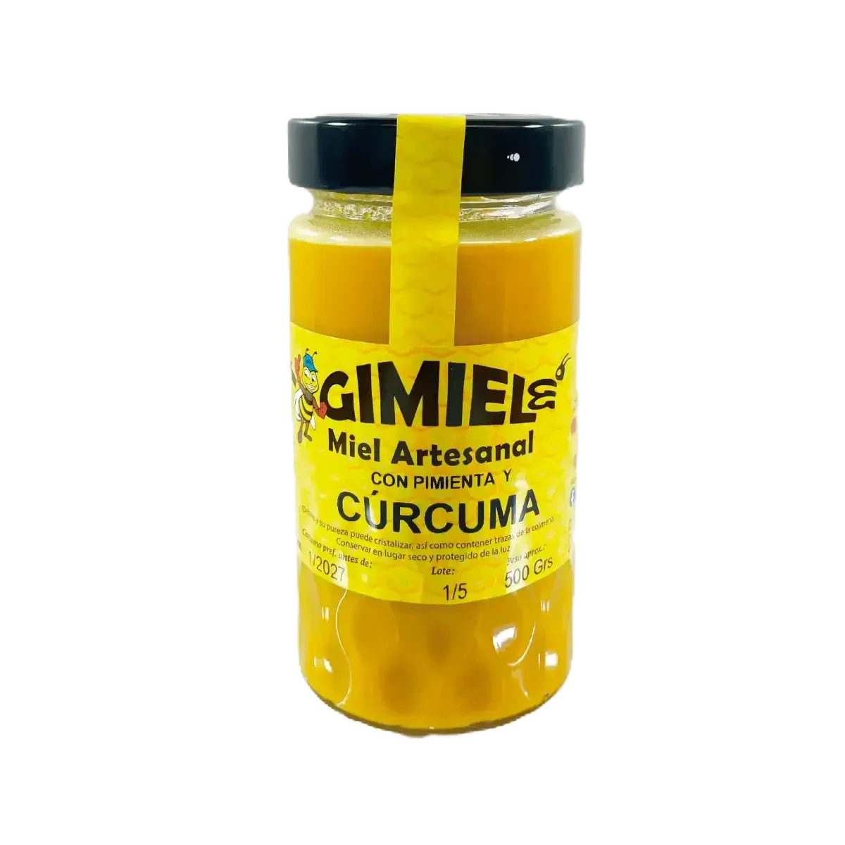 Miel con Cúrcuma y Pimienta Bio - Borboletamarket