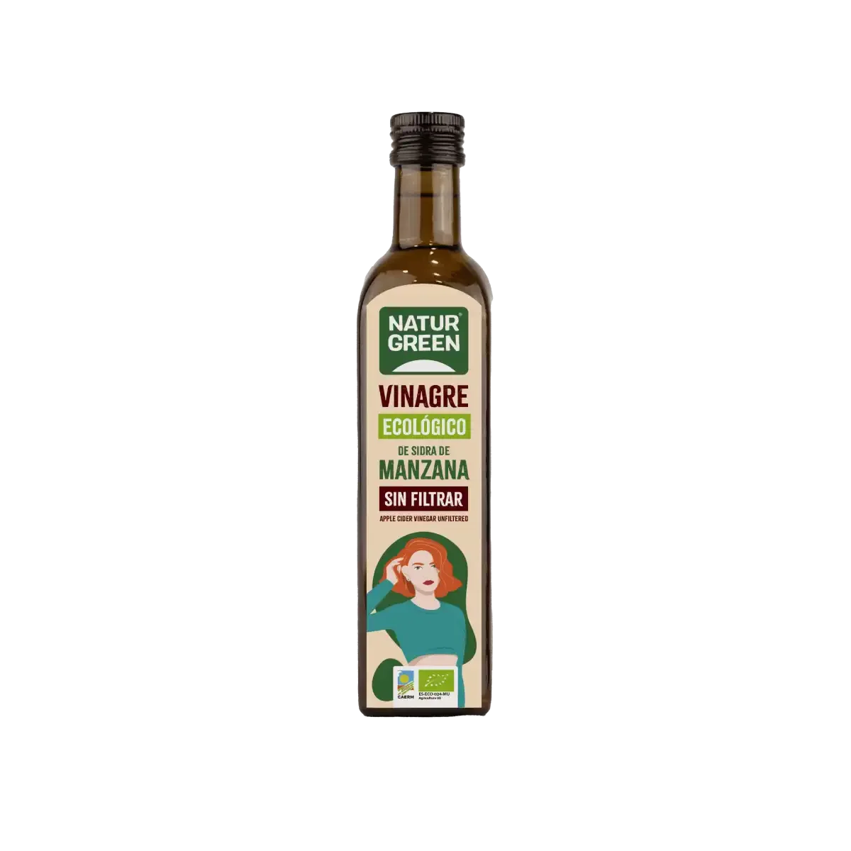 Vinagre de Sidra de Manzana Sin Filtrar Bio 500ml - Borboletamarket