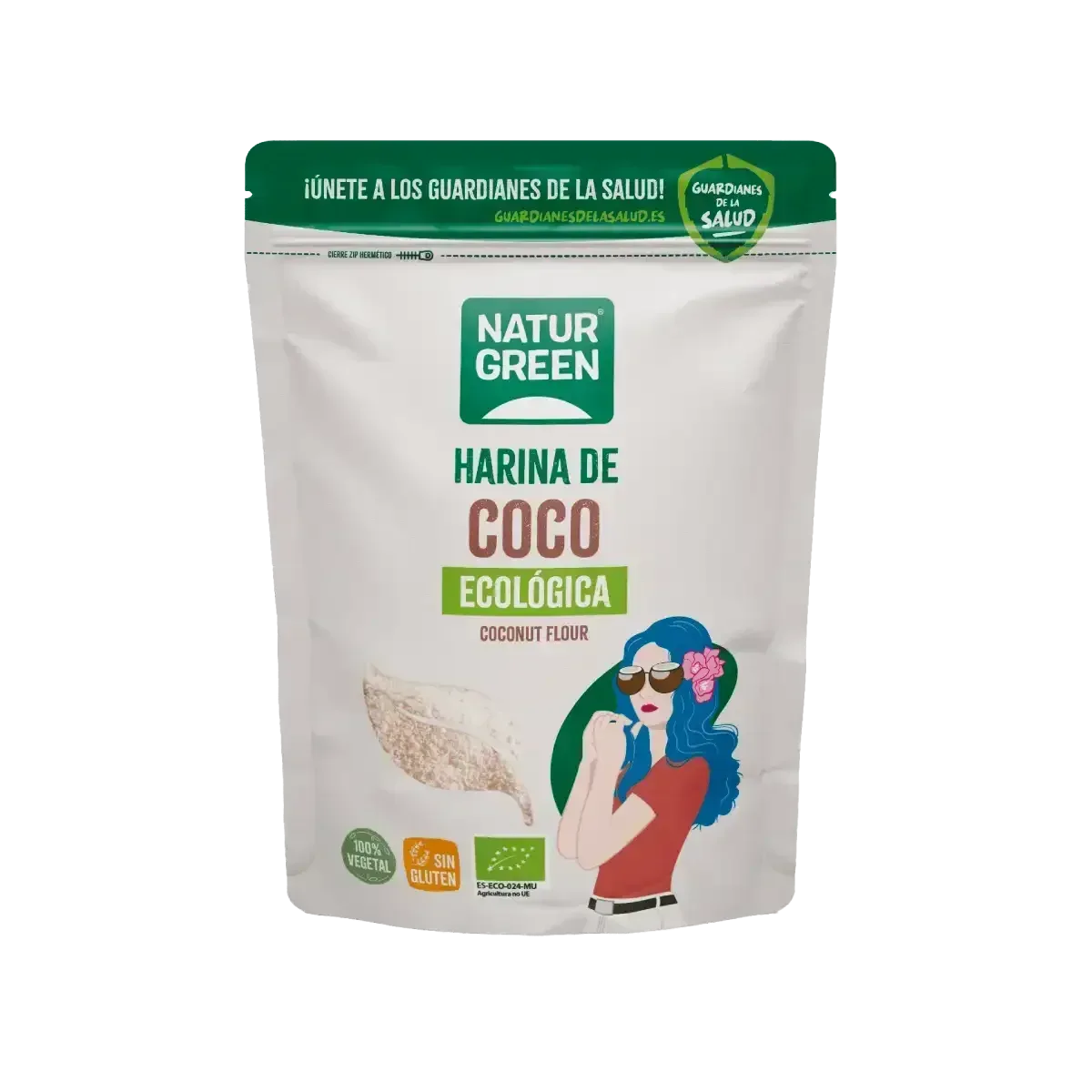 Harina de Coco Bio Sin Gluten 500g - Borboletamarket