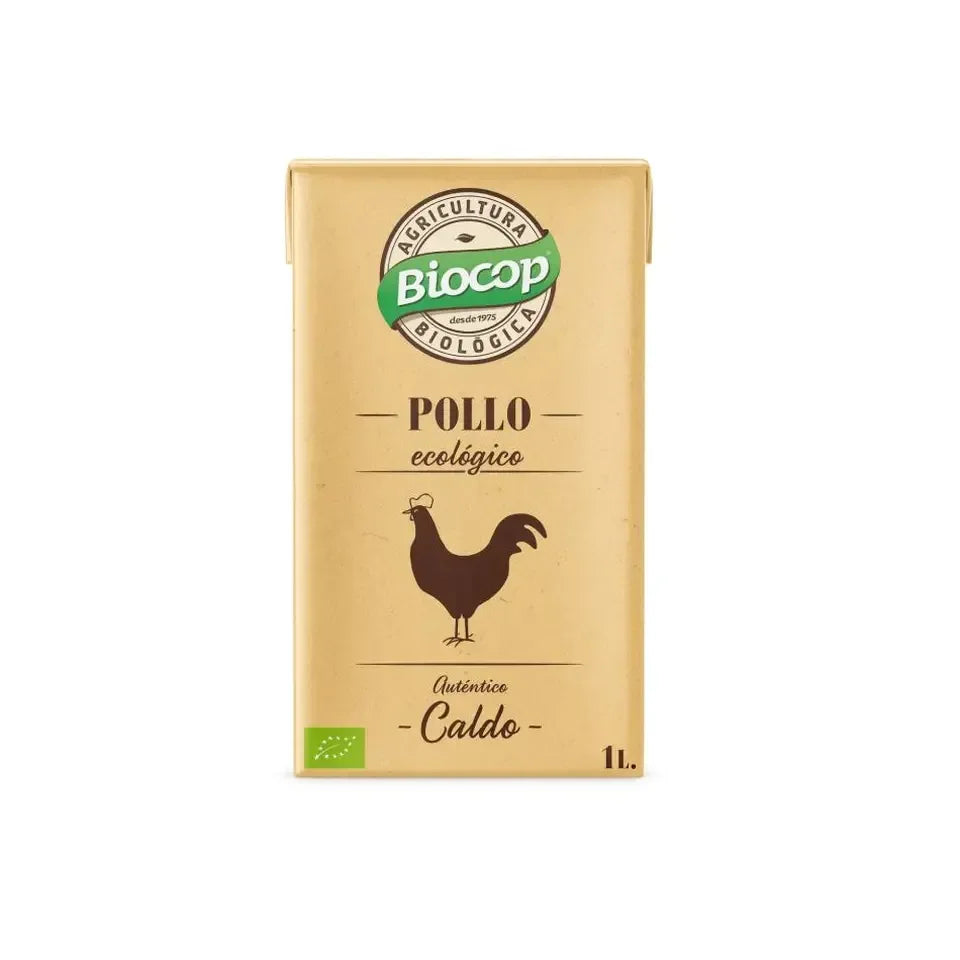 Caldo de Pollo Bio 1L - Biocop - Borboletamarket