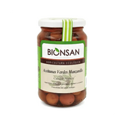 Aceitunas Verdes Manzanilla Ecológicas de Proximidad 200gr - Borboletamarket
