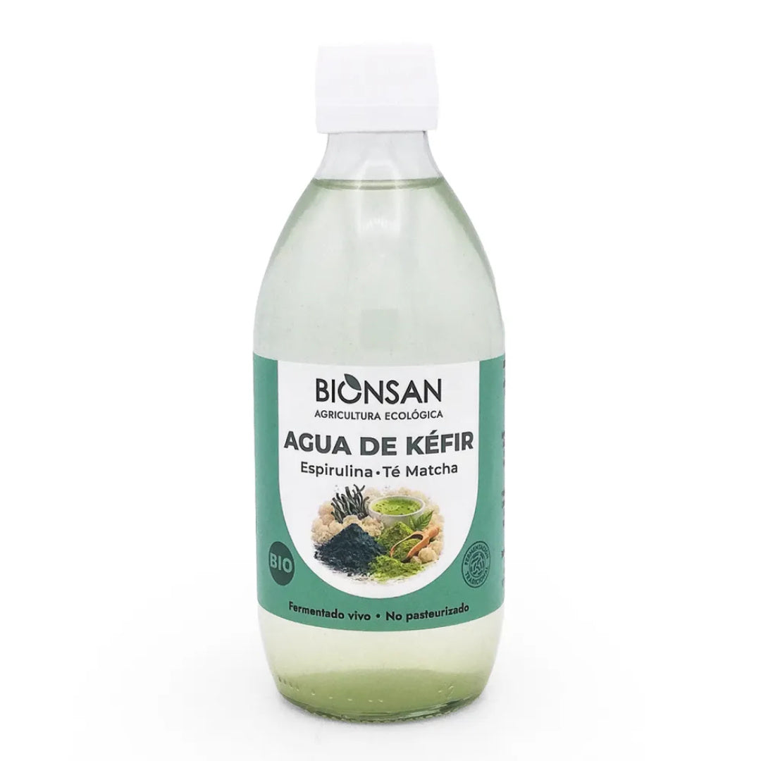 Agua de Kéfir con Espirulina y Té Matcha 330ml Bio