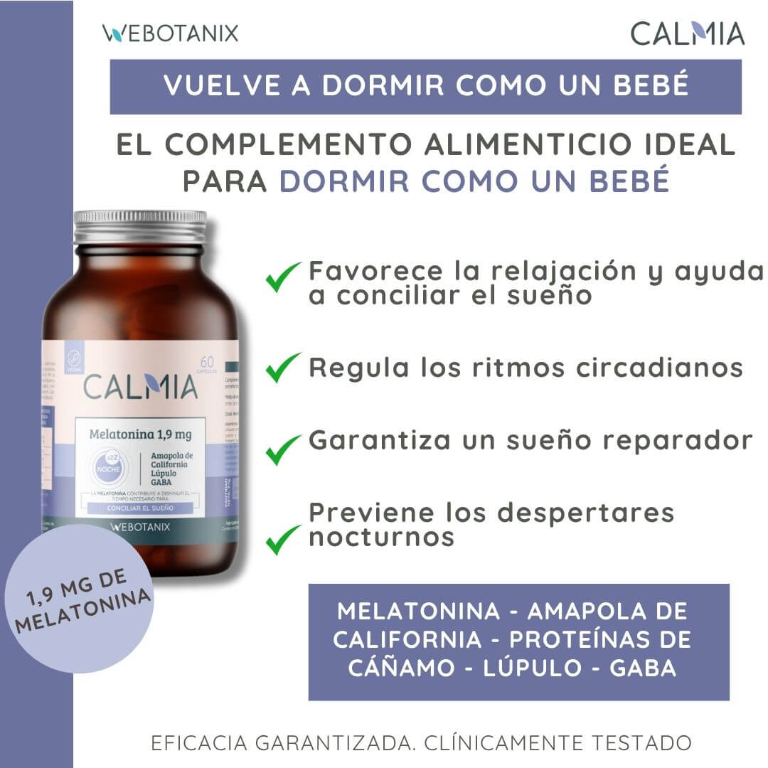 Calmia Noche Melatonina 60 cápsulas