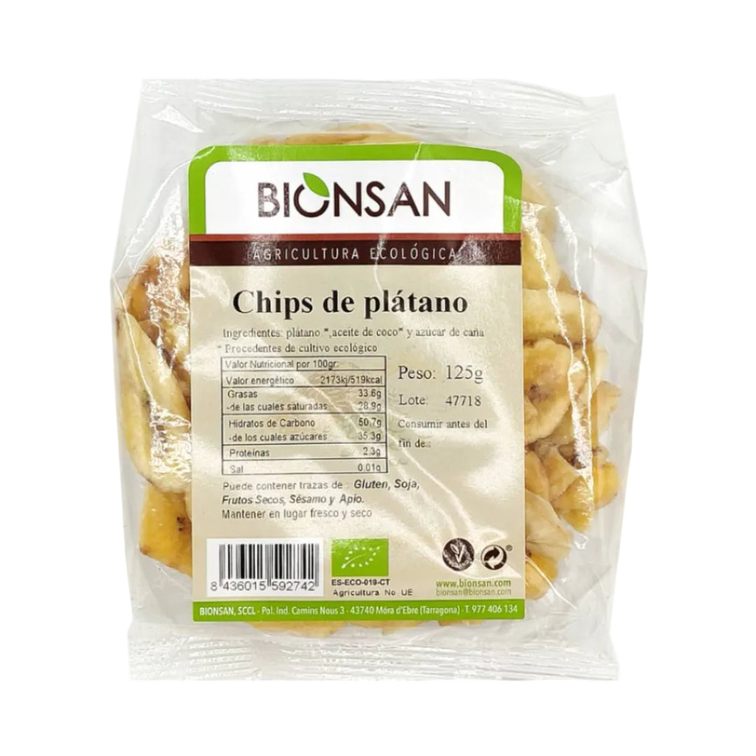 Chips de Plátano Eco 125g Bionsan