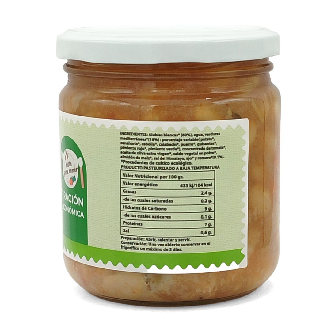 Cocido de Alubias con Verduras y Romero 280g Bio