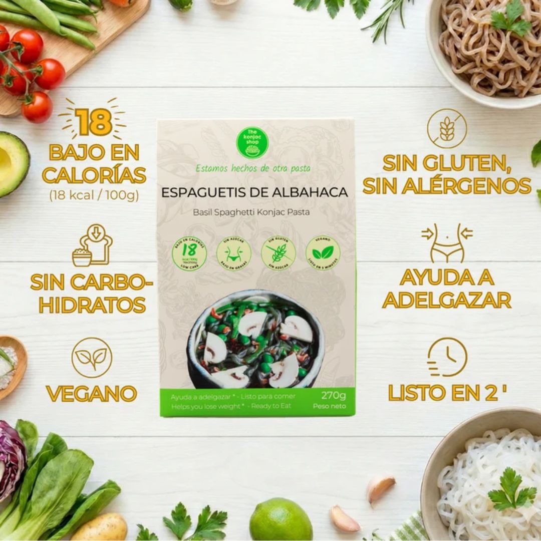 Espaguetis Konjac de Albahaca 270g