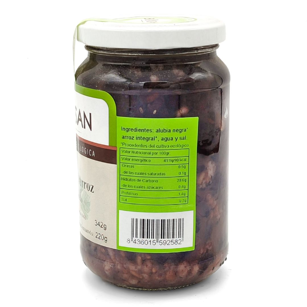 Frijoles con Arroz Integral 342g Bio