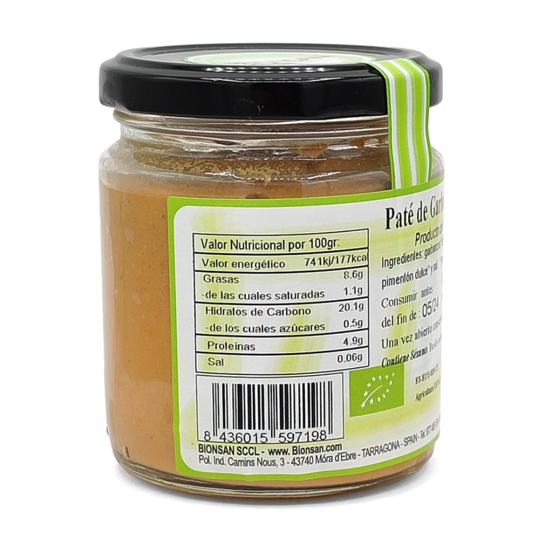 Hummus de Garbanzo 210g Bio