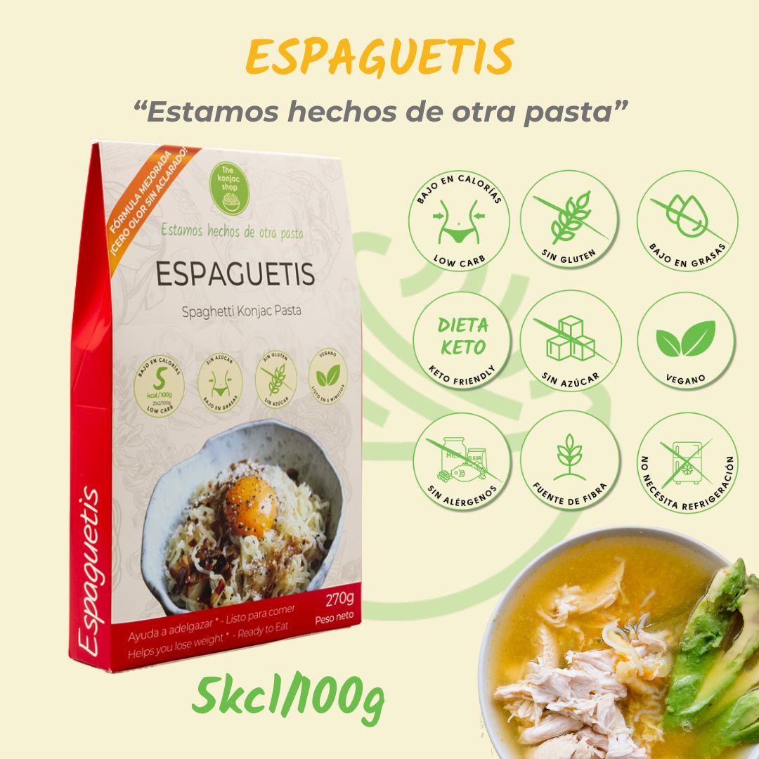 Espaguetis de Konjac