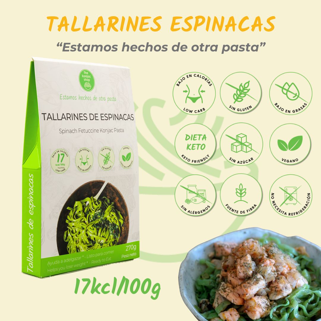Tallarines de Espinacas Konjac 270g