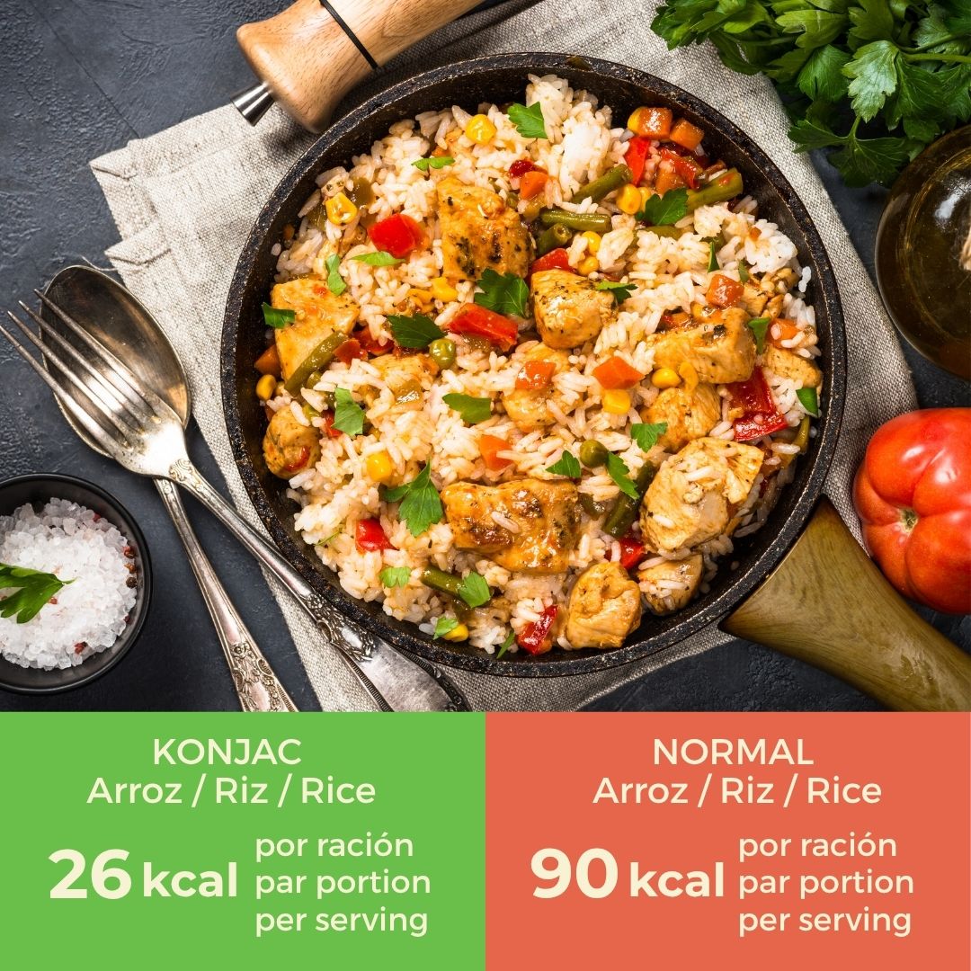 Arroz seco de konjac 500g
