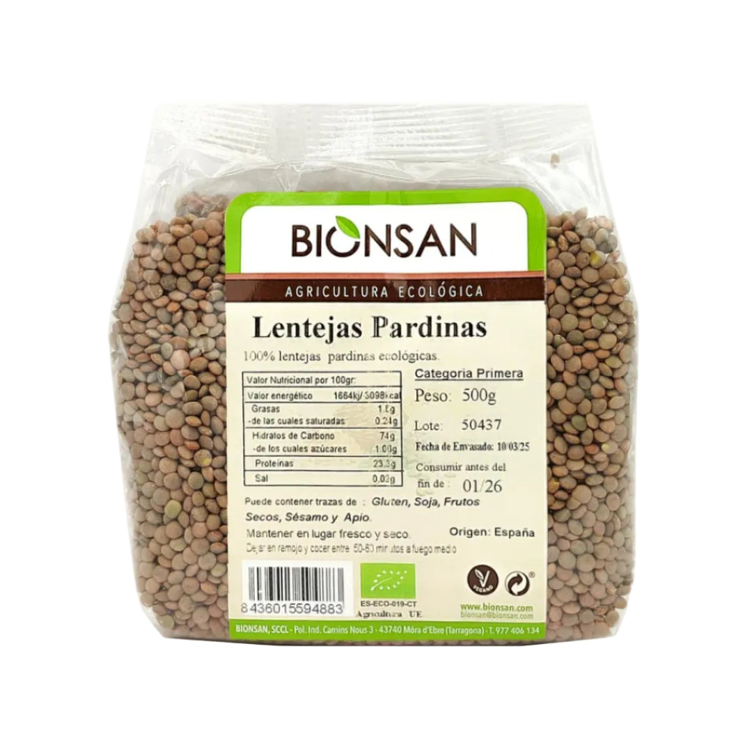 Lentejas Pardinas Ecológicas 500g