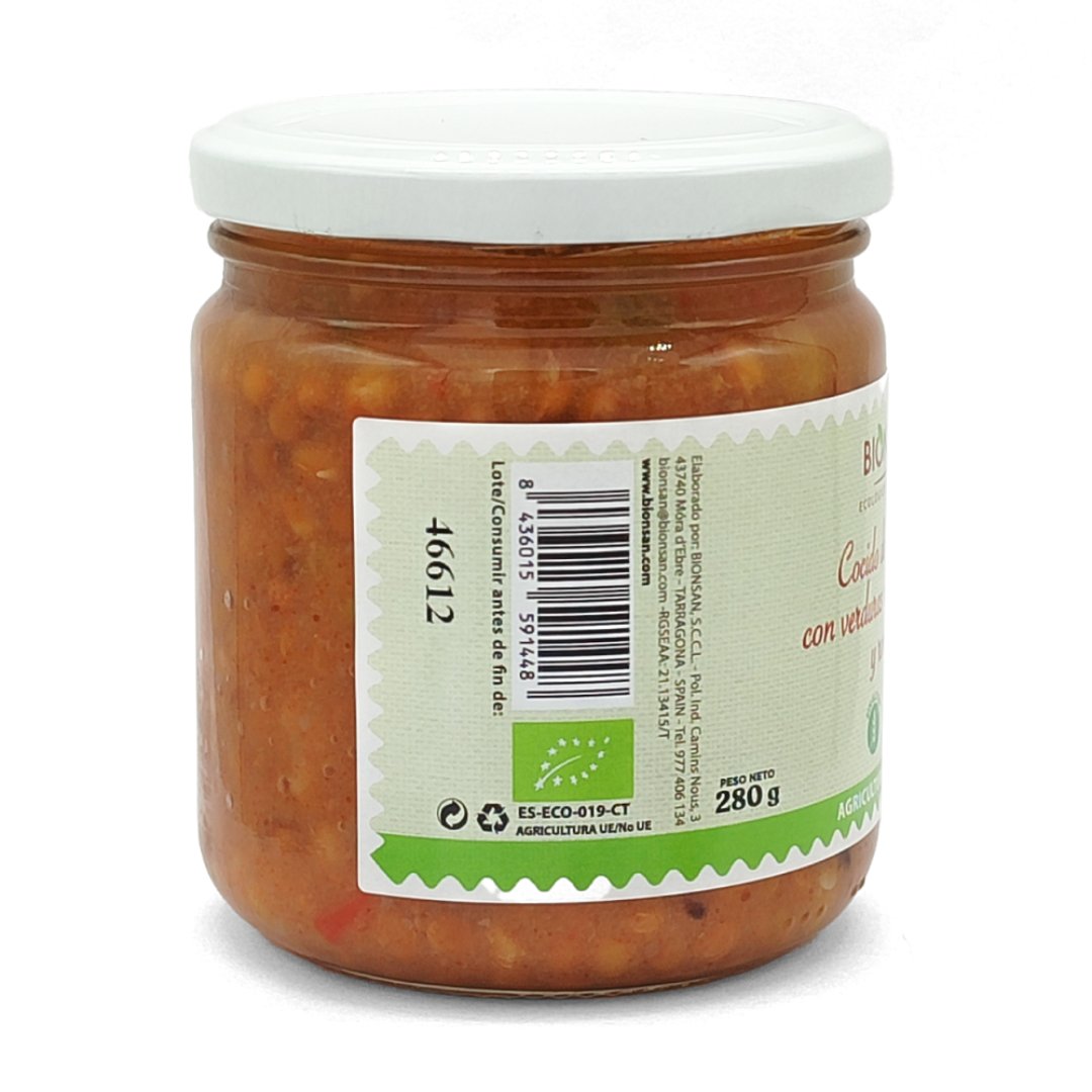 Lentejas con Verduras 280g Bio