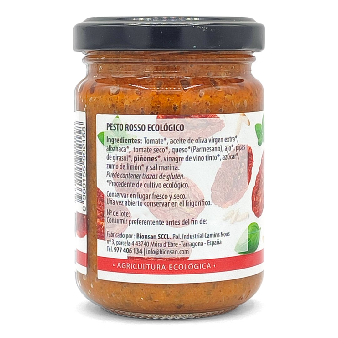 Pesto Rosso con Parmesano Ecológico 140g