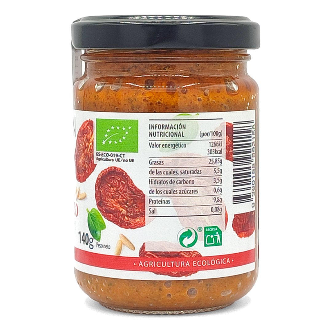 Pesto Rosso con Parmesano Ecológico 140g