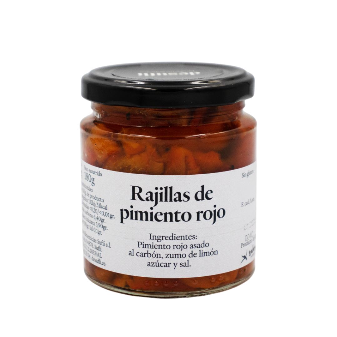 Rajillas de Pimiento Rojo 220g Desuflí