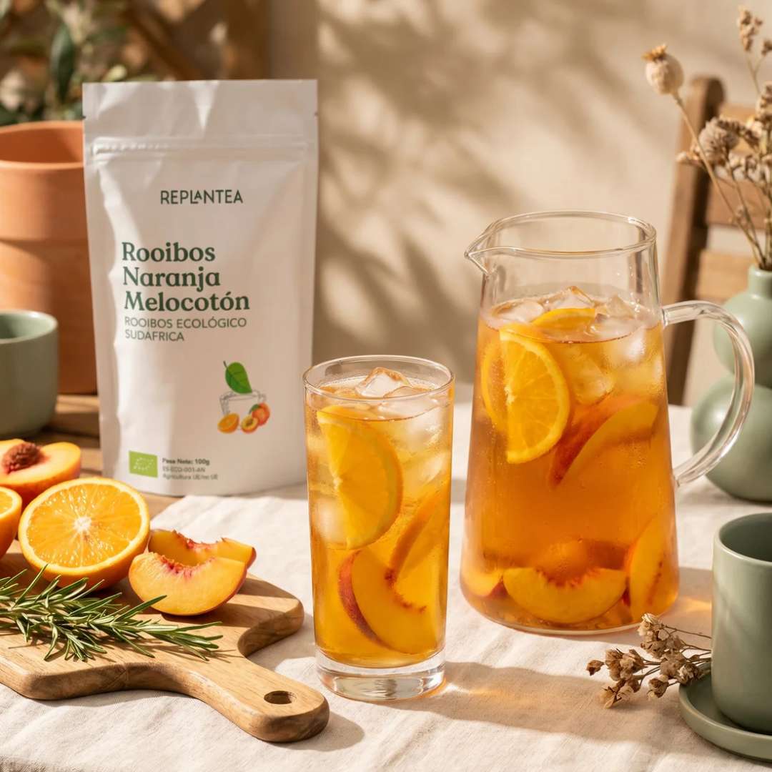 Rooibos Naranja Melocotón Ecológico 100g