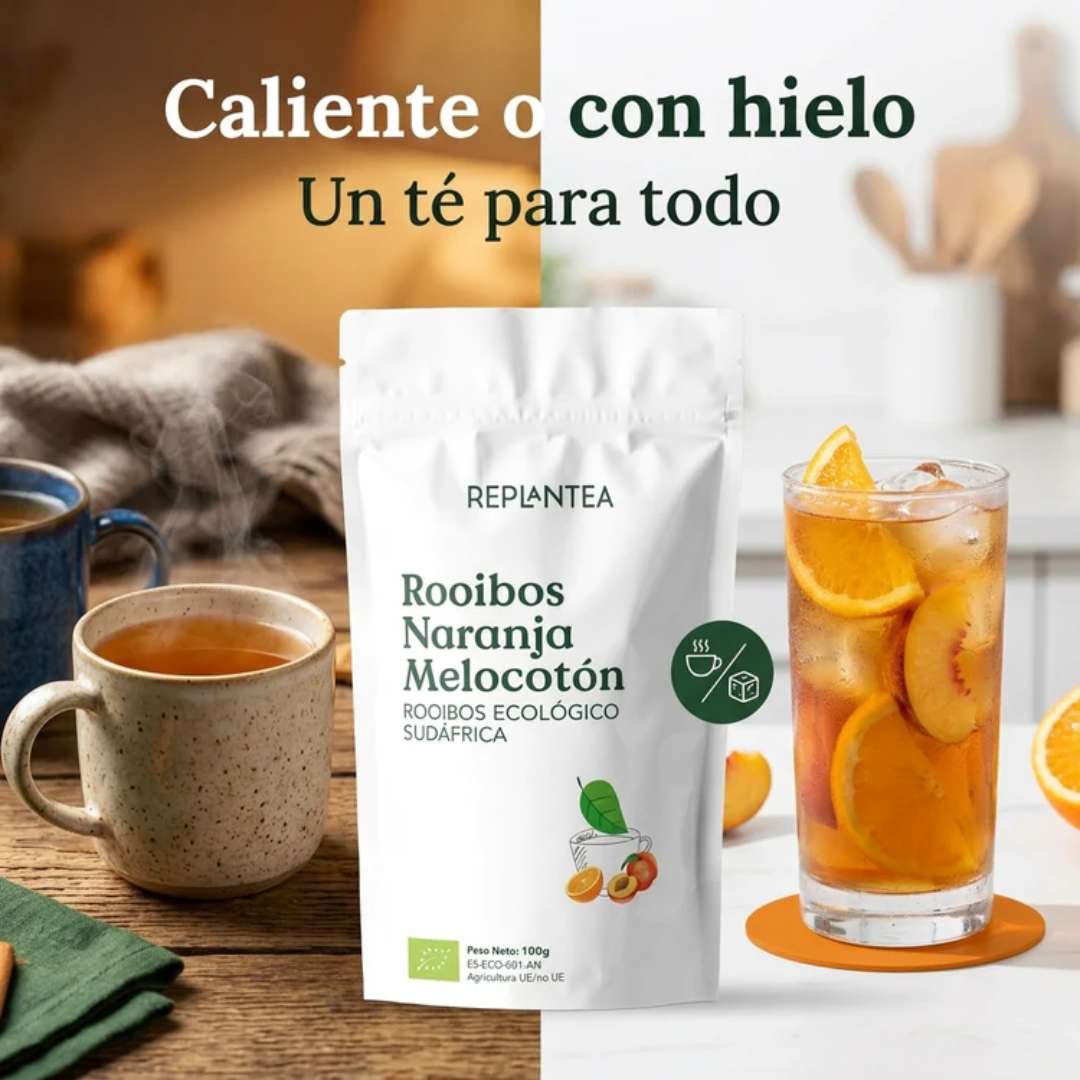 Rooibos Naranja Melocotón Ecológico 100g