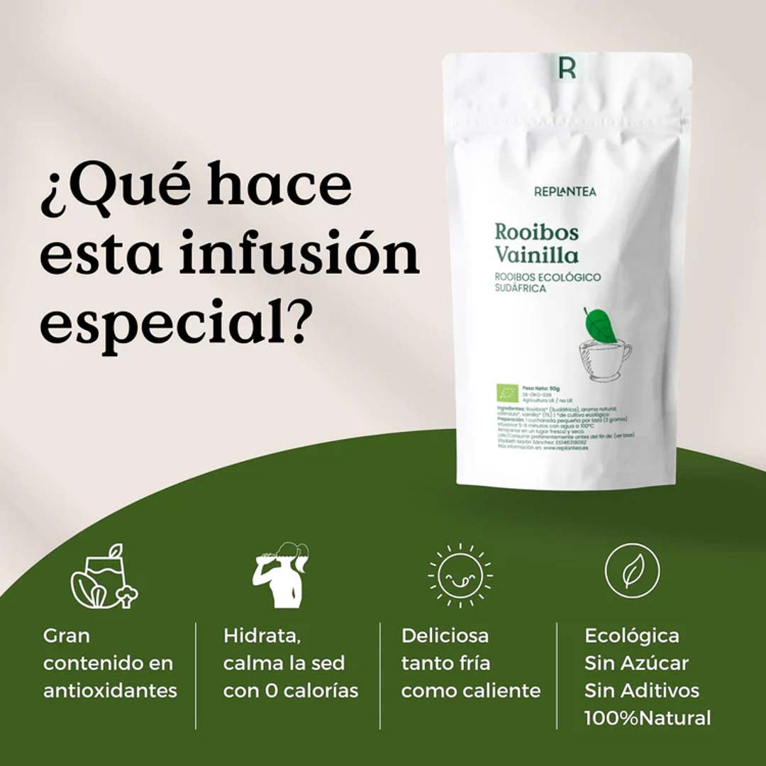 Rooibos con Vainilla y Caléndula Ecológico 100g